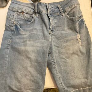 Blue denim shorts missies size 6 by WBB Royalty